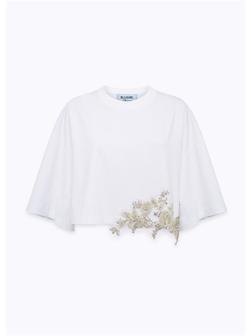 T-shirt donna bianca BLUGIRL BLUMARINE | RA6153JS003/10601